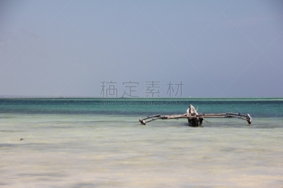 独桅帆船,桑吉巴尔,海滩,印度洋,非洲,坦桑尼亚,吉汶瓦海滩,双体船,船体,水