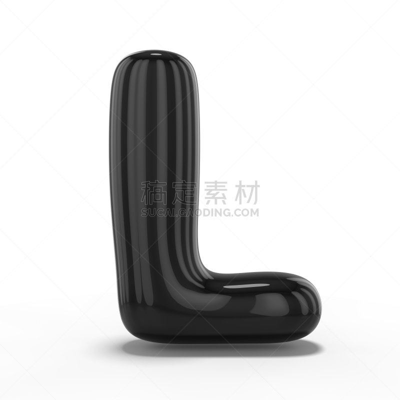 三维图形,气球,英文字母l,充气品,白色背景,分离着色,背景分离,美术工艺,字母,风