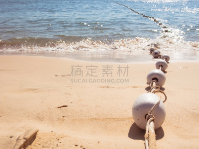 卡隆海滩,浮标,泰国,普吉岛,锚,水平画幅,沙子,无人,湿,在边上