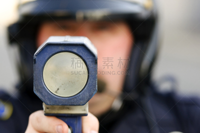 迅速,捕获的,摩托车警官,违规停车罚单,警长,票,麦克风,水平画幅