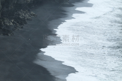 冰岛国,海滩,维克,水,天空,美,水平画幅,沙子,简易钓鱼,大西洋