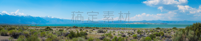 莫诺湖,全景,水,天空,水平画幅,云,无人,岩层,时间,户外