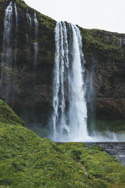 风景,seljalandsfoss waterfall,地形,冰岛国,苏格兰高地,旅途,著名景点,瀑布,户外,北