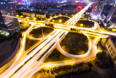 交通,公路,航拍视角,小的,合肥,安徽省,高架道路,多重任务,路口,水平画幅