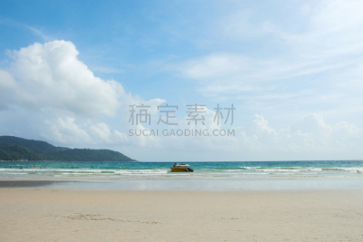 海滩,普吉岛,天空,美,度假胜地,水平画幅,沙子,无人,海港,帕通海滩