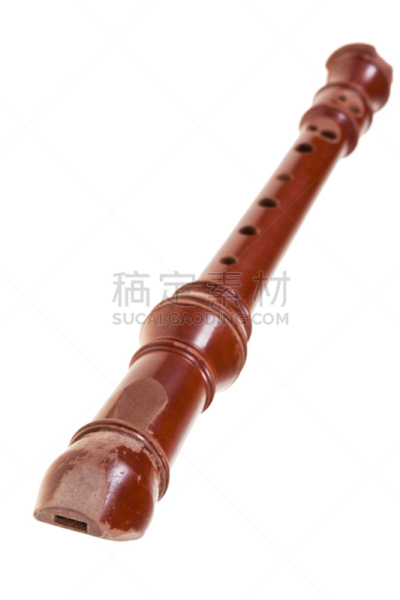 古老的,竖笛,垂直画幅,褐色,横笛,木制,无人,白色背景,背景分离,管道