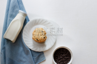饼干,自制的,留白,褐色,咖啡店,水平画幅,无人,配方,烘焙糕点,早晨