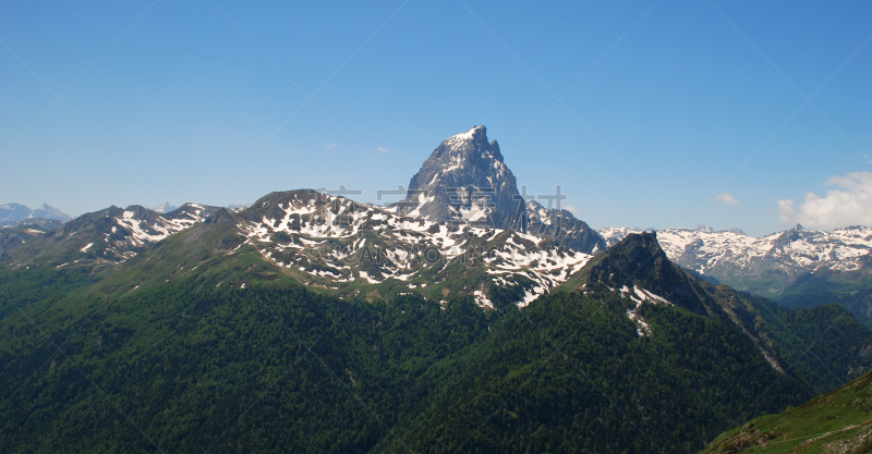 选择对焦,莫斯特,迷迪,大西洋,山,视角,国内著名景点,大西洋岸比利牛斯省,山口,法国