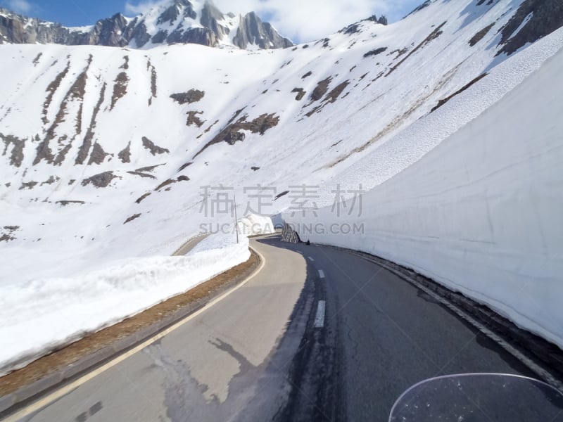 路,山口,自然,水平画幅,山,雪,蓝色,全景,欧洲,户外