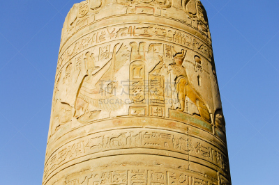 埃及,考幕奥伯姆,古代文明,水平画幅,建筑,乘船游,寺庙,古老的,非洲,法老