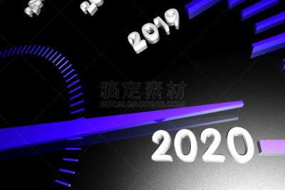 2020,速度计,箭头符号,数字,平衡折角灯,新年前夕,三维图形,平视角,商务,事件