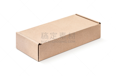 白色背景,纸板,卡夫,盒子,分离着色,褐色,瓦楞纸板,瓦楞铁,水平画幅,无人