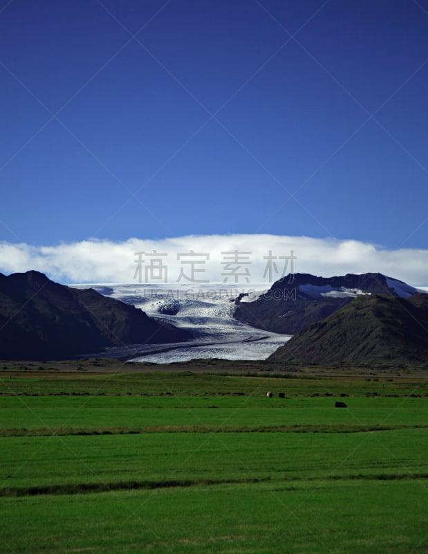 绿色,冰河,田地,垂直画幅,天空,气候,山,雪,无人,户外