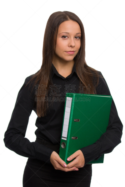 活页夹,女人,公文包,垂直画幅,办公室,易接近性,职权,秘书,衬衫,档案管理员