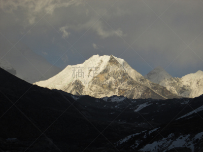 岛峰,昆布地区,天空,水平画幅,坤布,雪,无人,喜马拉雅山脉,户外,山