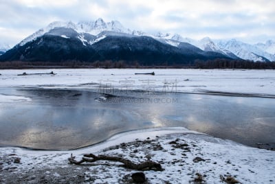 冬天,自然,水,寒冷,水平画幅,地形,雪,无人,蓝色,海恩司
