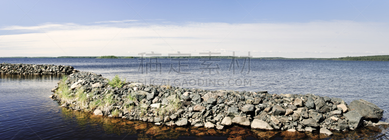 海洋,栈桥码头,破浪堤,石头,北博滕,自然,水,天空,群岛,水平画幅