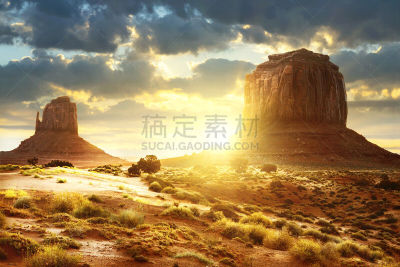 纪念碑山谷,鲁迪·瓦利,阿莱得岛,纪念碑谷部落公园,亚利桑那,大峡谷,纪念碑,天空,公园,水平画幅