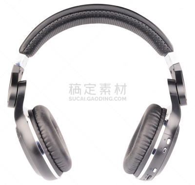 耳机,分离着色,正面视角,耳麦,水平画幅,无人,白色背景,塑胶,背景分离,黑色