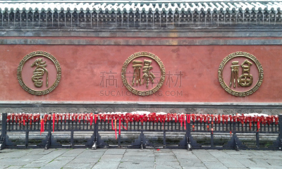 运气,武当山,护身符,道教,水平画幅,寺庙,无人,中国,摄影