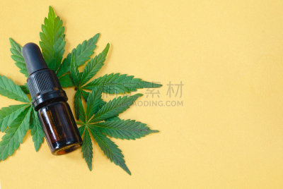 彩色背景,叶子,瓶子,茶色,水滴,风景,留白,精华液,顶部