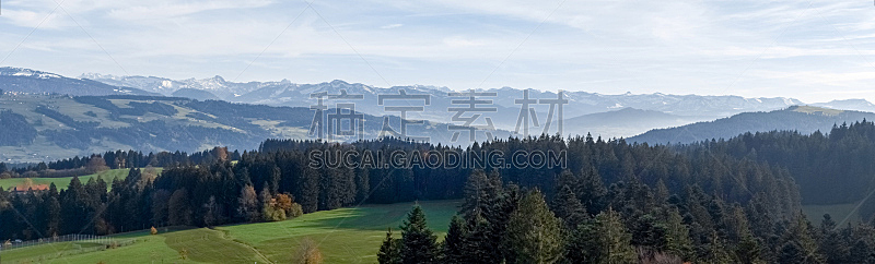 全景,阿尔卑斯山脉,自然,水平画幅,岩石,无人,蓝色,欧洲,户外,上巴伐利亚