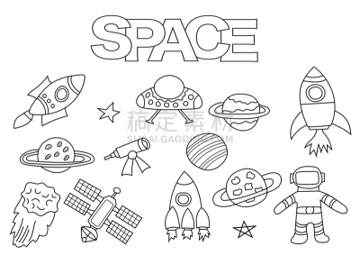 从在宇宙飞船的角度拍摄,太空船,小行星,天文学,乱画,航天飞机,火箭,书页,彗星,卫星