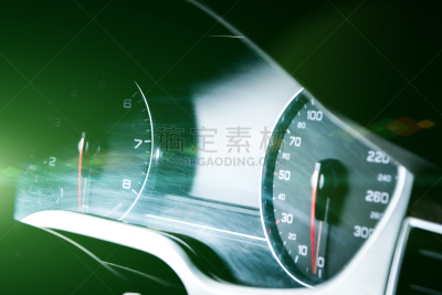 仪表板,特写,现代,汽车,温度,水平画幅,速度计,光亮,司机,公里