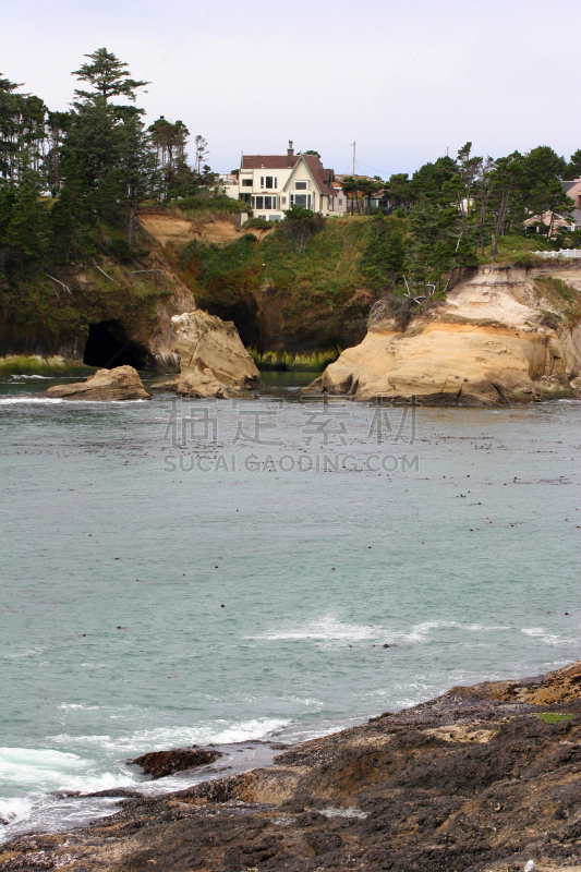 海岸地形,风景,奥勒冈海滨,自然,垂直画幅,水,美,俄勒冈州,俄勒冈郡,岩石