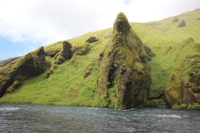 塞里雅兰瀑布,自然,风景,云,图像,苔藓,自然美,seljalandsfoss waterfall,无人,旅游目的地