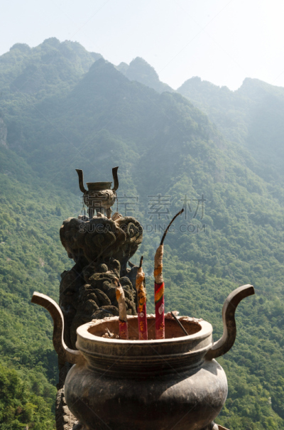 熏香,传统,武当山,武术,湖北省,道教,宝塔,垂直画幅,修道院,建筑