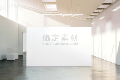 白色,空白的,墙,现代,无人,日光,帆布,宽的,画布