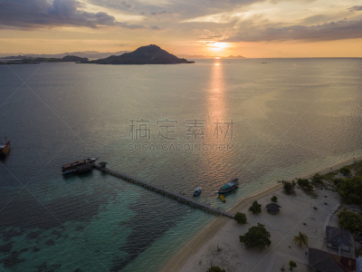 岛,看风景,纳闽,水,旅行者,夏天,无人机,海滩,热带气候,弗罗里斯岛