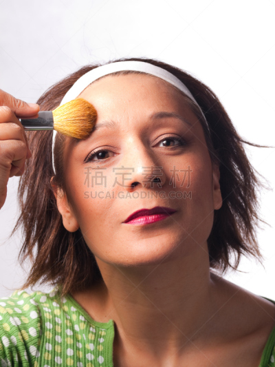彩妆,发圈,垂直画幅,美,美人,浴室,性主题,化妆用品,特写,人的眼睛
