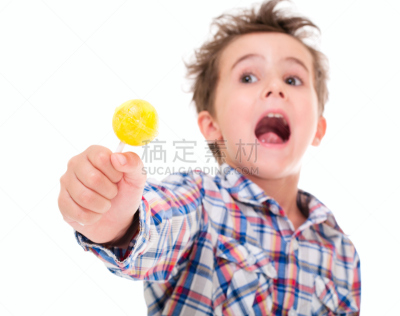 男孩,小的,棒棒糖,举起手,选择对焦,学龄前,水平画幅,白人,头发,多毛的