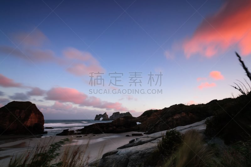 海滩,黎明,天空,水平画幅,云,无人,夏天,户外,云景,气候与心情