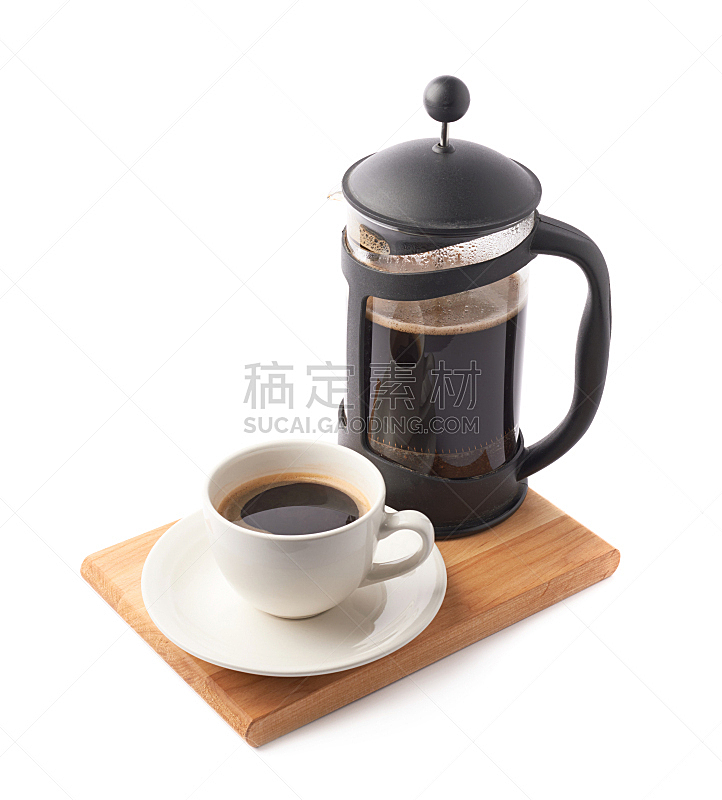咖啡杯,锅,咖啡机,垂直画幅,无人,茶碟,早晨,饮料,特写,充满的