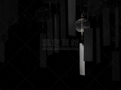 风铃,传统,清新,风,树荫,复古风格,夏天,户外,晴朗,乐趣