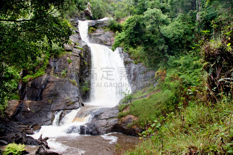 尼亚卡高原,瀑布,马拉维,水,公园,水平画幅,山,湿,偏远的,户外