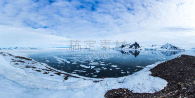 斯匹兹卑尔根,北极,泉,南,水,天空,气候,东部南极洲,雪,野外动物
