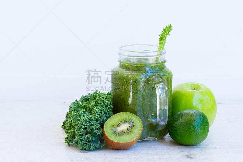 绿色,清新,沙冰,饮料,水平画幅,水果,无人,有机食品,夏天,奇异果-水果