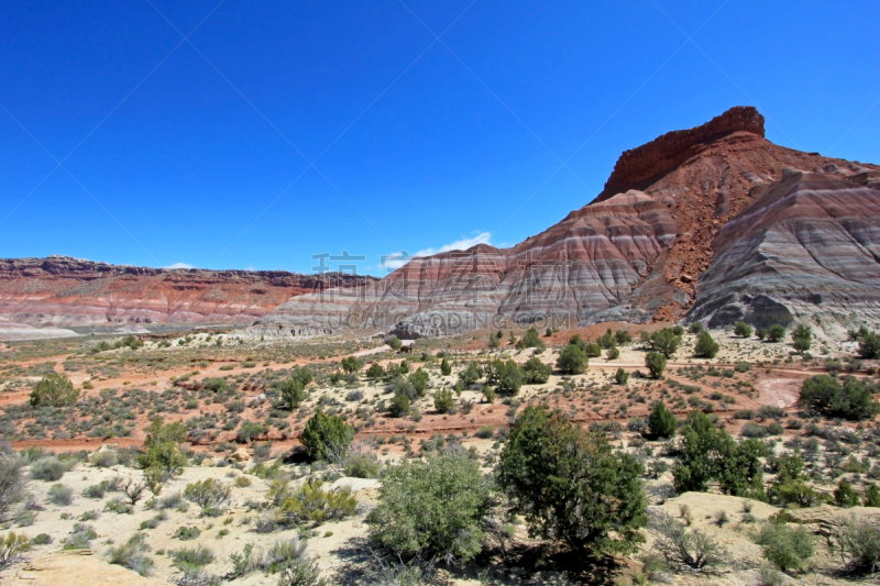 荒地,犹他,山,帕里亚峡谷,艾丝卡兰迪峡谷,escalante,高原,角落,孤峰群,锐角