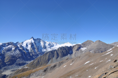 格劳斯格劳克纳山,水平画幅,冰河,无人,帕斯特兹冰河,户外,山脉,奥地利,山,阿尔卑斯山脉
