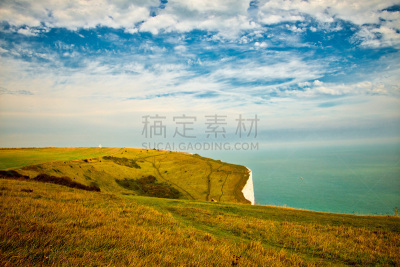 white cliffs,地形,多佛,风景,水,天空,水平画幅,云,无人,英格兰