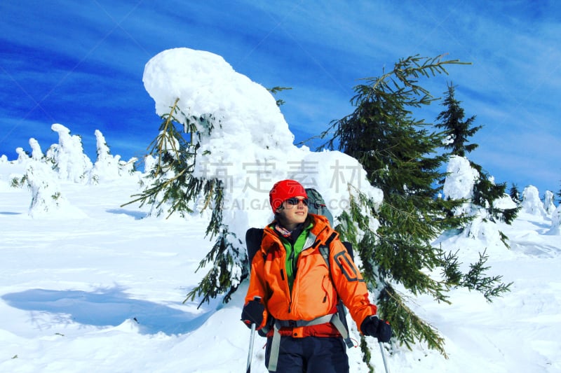 冬天,山,徒步旅行,稀缺,休闲活动,雪,平和,宁静,夏天,异国情调