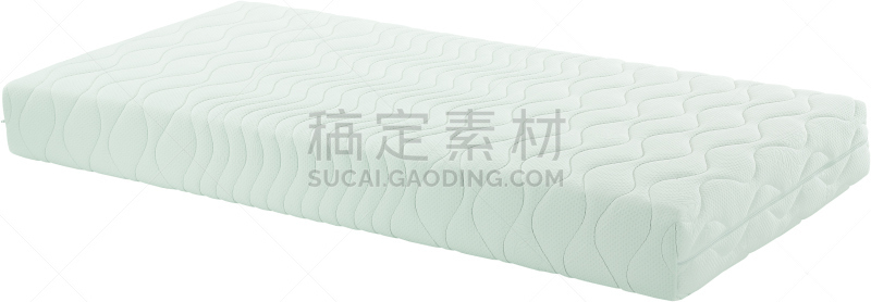 床垫,白色背景,分离着色,新的,纺织品,弹簧床垫,平视角,商店,家具,现代
