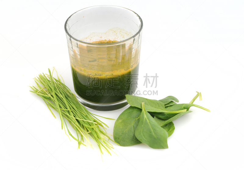 芽草之类,绿色,生食,果汁,菠菜,小麦草汁,饮食,水平画幅,素食,无人