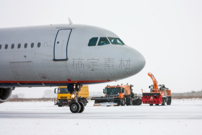 雪,冬天,机场,设备用品,商用机,搬家卡车,吹雪机,冬季服务,水平画幅,陆用车