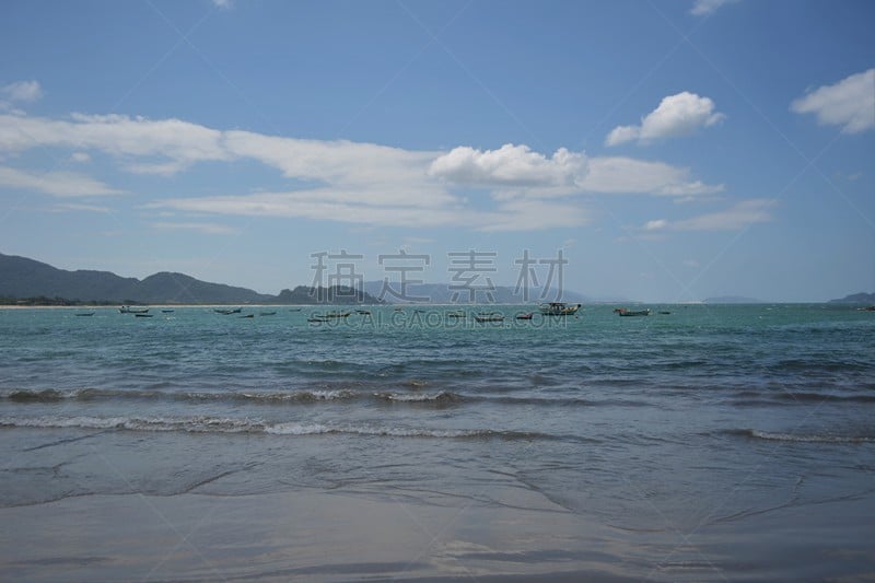 海滩,海洋,太阳,水,天空,休闲活动,水平画幅,沙子,无人,火山地形