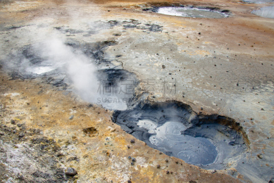 温泉,居住区,冰岛国,特写,热,橙色,户外,硫磺,火山,摄影